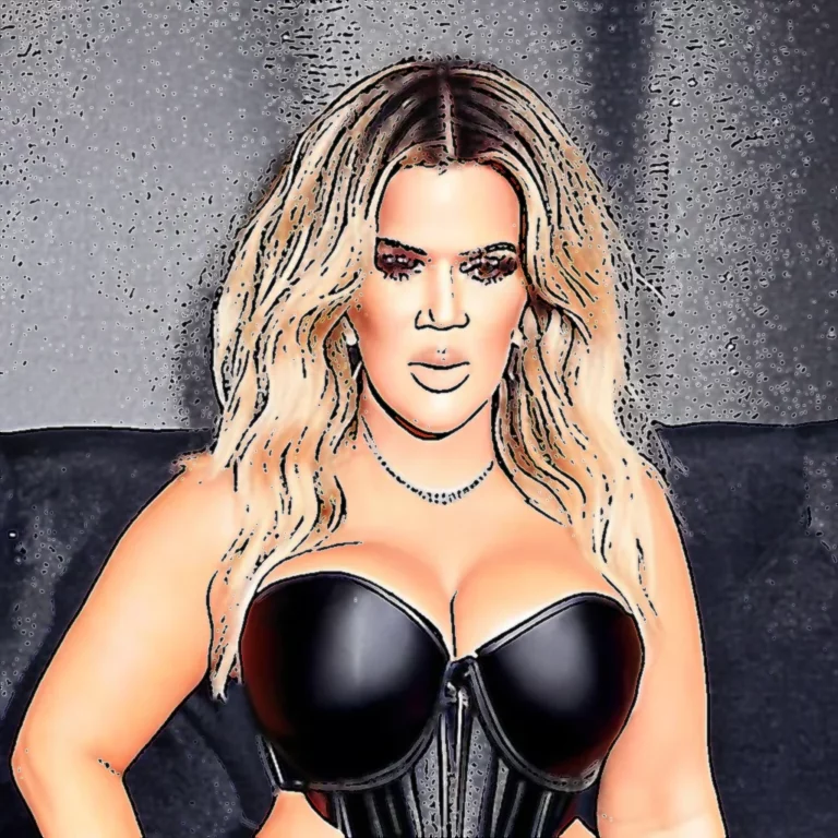Artistic representation for Khloe Kardashian , 40 , puts on a VERY busty display in low - cut black corset dress
