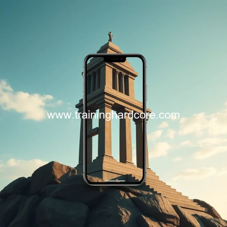 Artistic representation for Athli app unveils temple body: break your fitness limits