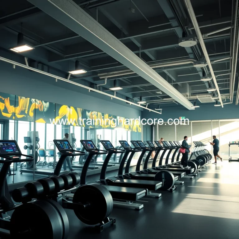 Artistic representation for Market trends, innovations, and future outlook in gyms and health clubs instruction 2 create an elaborate and detailed title that meets the following criteria: 1.