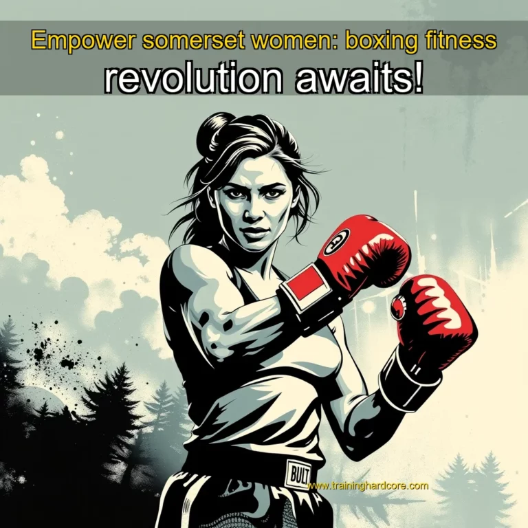 Artistic representation for Empower somerset women: boxing fitness revolution awaits!