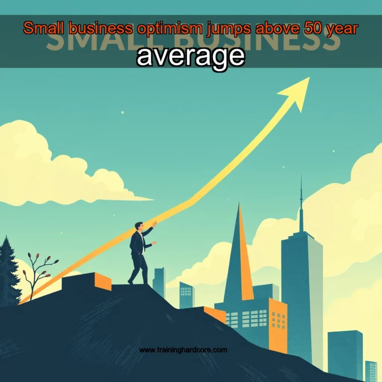 Artistic representation for Small business optimism jumps above 50 year average