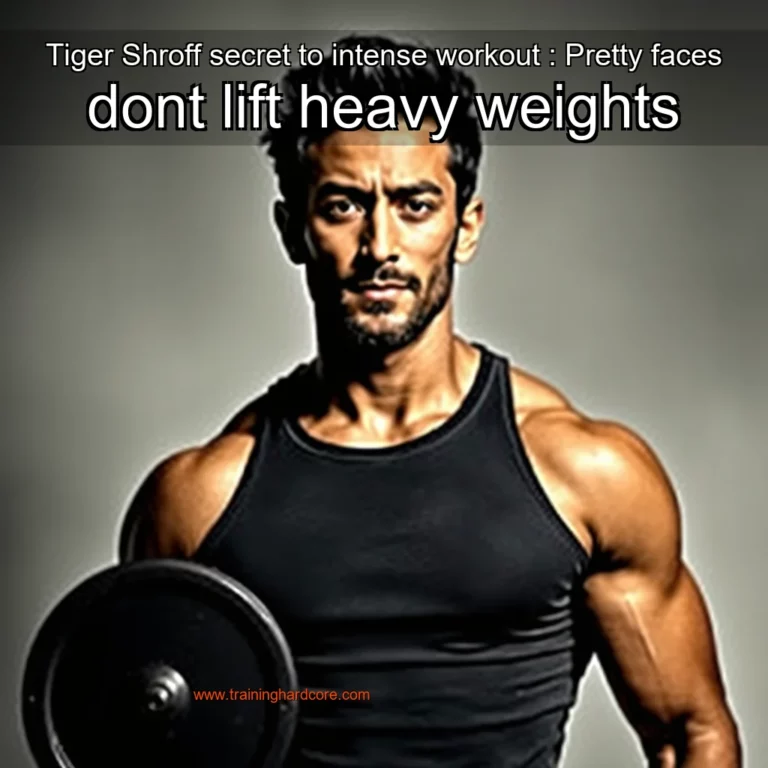 Artistic representation for Tiger Shroff secret to intense workout : Pretty faces dont lift heavy weights