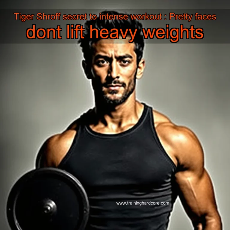 Artistic representation for Tiger Shroff secret to intense workout : Pretty faces dont lift heavy weights
