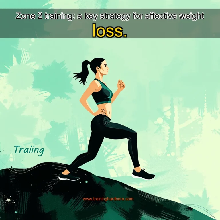 Artistic representation for Zone 2 training: a key strategy for effective weight loss.