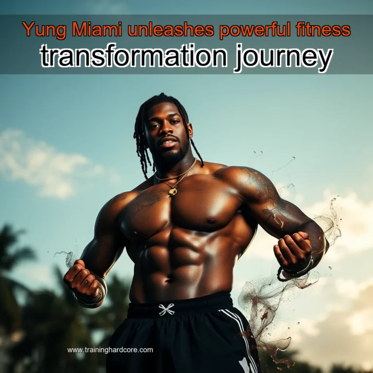 Artistic representation for Yung Miami unleashes powerful fitness transformation journey