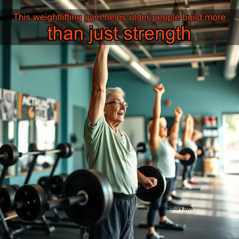 Artistic representation for This weightlifting gym helps older people build more than just strength