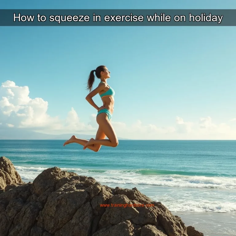 Artistic representation for How to squeeze in exercise while on holiday