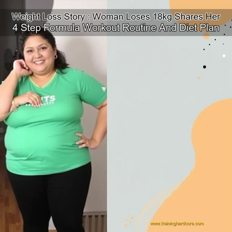Artistic representation for Weight Loss Story : Woman Loses 18kg Shares Her 4 Step Formula Workout Routine And Diet Plan