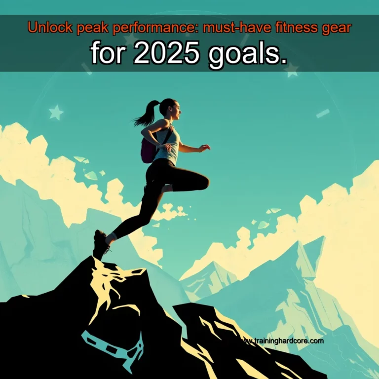 Artistic representation for Unlock peak performance: must-have fitness gear for 2025 goals.