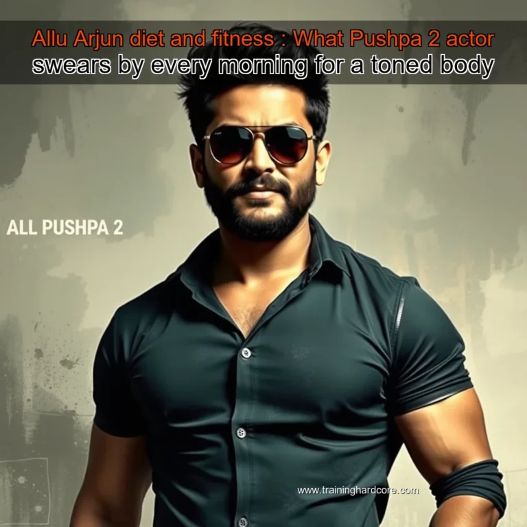 Artistic representation for Allu Arjun diet and fitness : What Pushpa 2 actor swears by every morning for a toned body