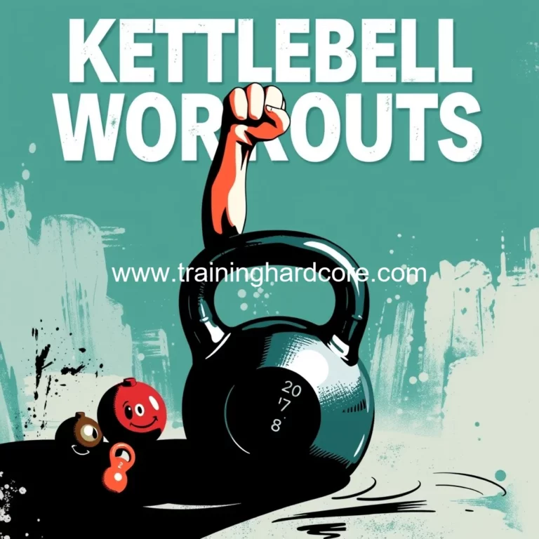 Artistic representation for Kettlebell Workouts to Build Muscle and Burn Fat in 20 Minutes