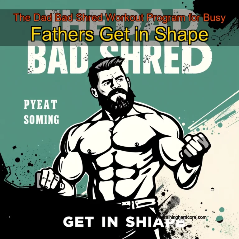 Artistic representation for The Dad Bad Shred Workout Program for Busy Fathers Get in Shape
