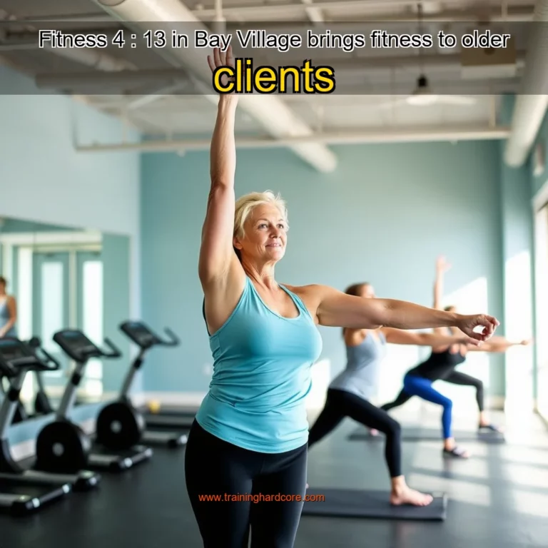 Artistic representation for Fitness 4 : 13 in Bay Village brings fitness to older clients