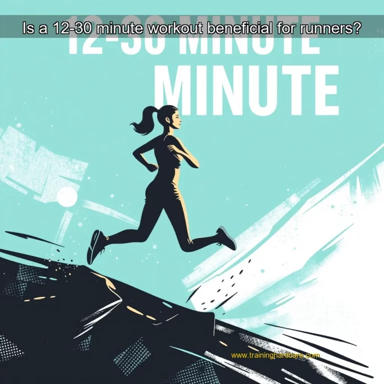 Artistic representation for Is a 12-30 minute workout beneficial for runners?