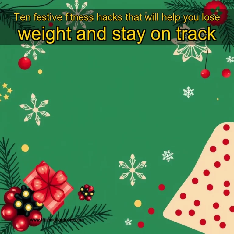 Artistic representation for Ten festive fitness hacks that will help you lose weight and stay on track