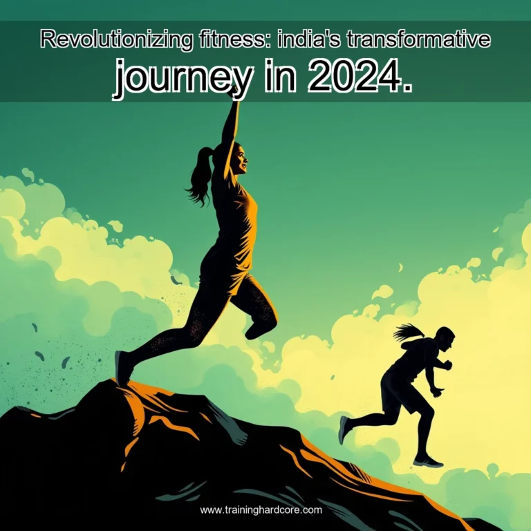 Artistic representation for Revolutionizing fitness: india's transformative journey in 2024.