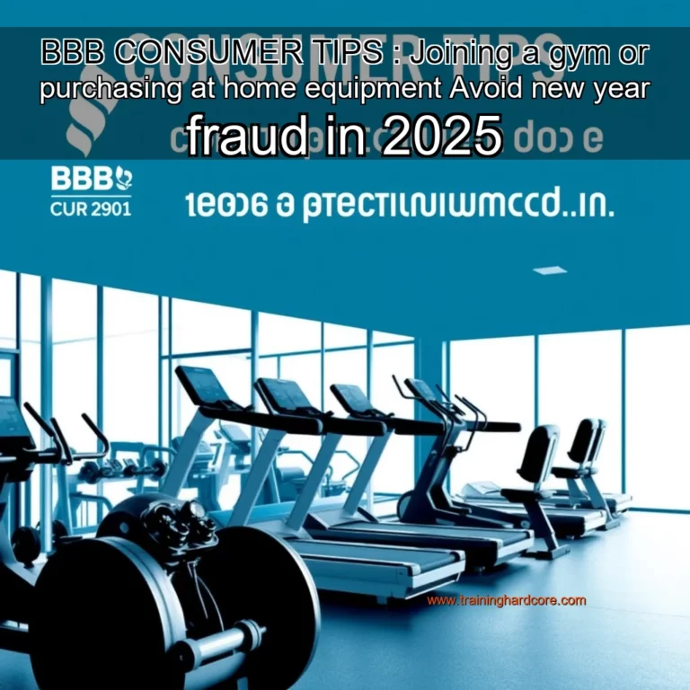 Artistic representation for BBB CONSUMER TIPS : Joining a gym or purchasing at home equipment Avoid new year fraud in 2025