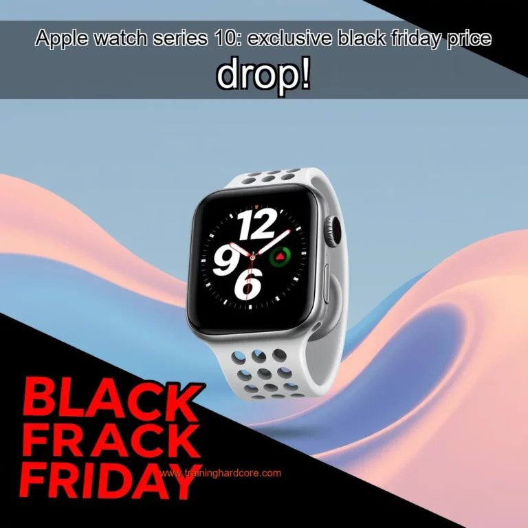 Artistic representation for Apple watch series 10: exclusive black friday price drop!