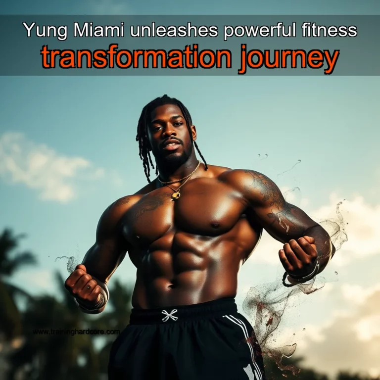 Artistic representation for Yung Miami unleashes powerful fitness transformation journey