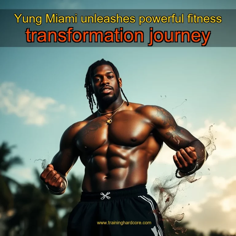 Artistic representation for Yung Miami unleashes powerful fitness transformation journey