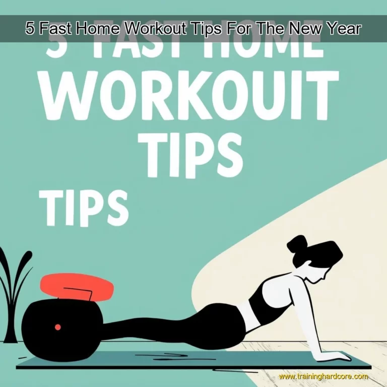 Artistic representation for 5 Fast Home Workout Tips For The New Year