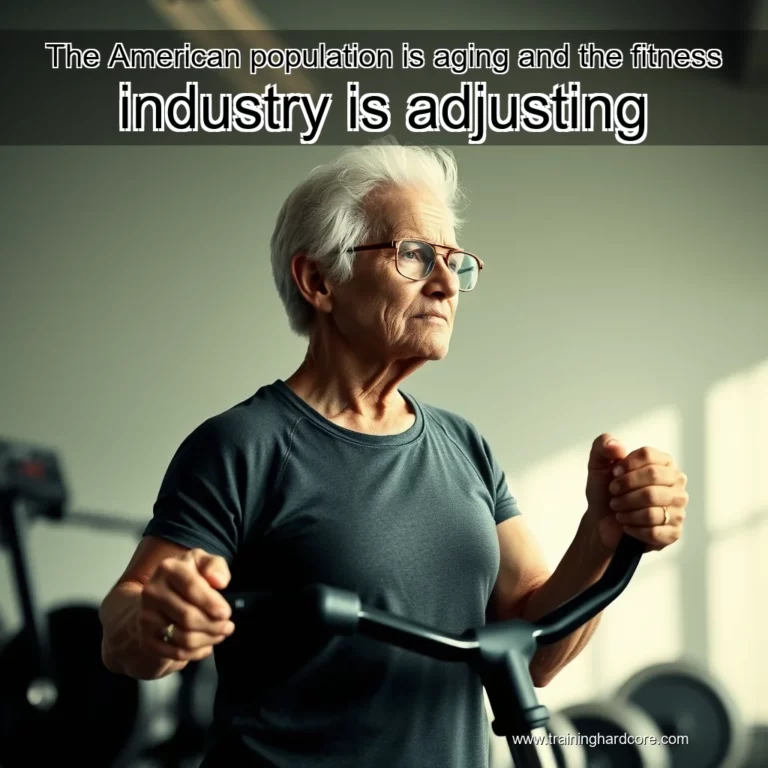 Artistic representation for The American population is aging and the fitness industry is adjusting
