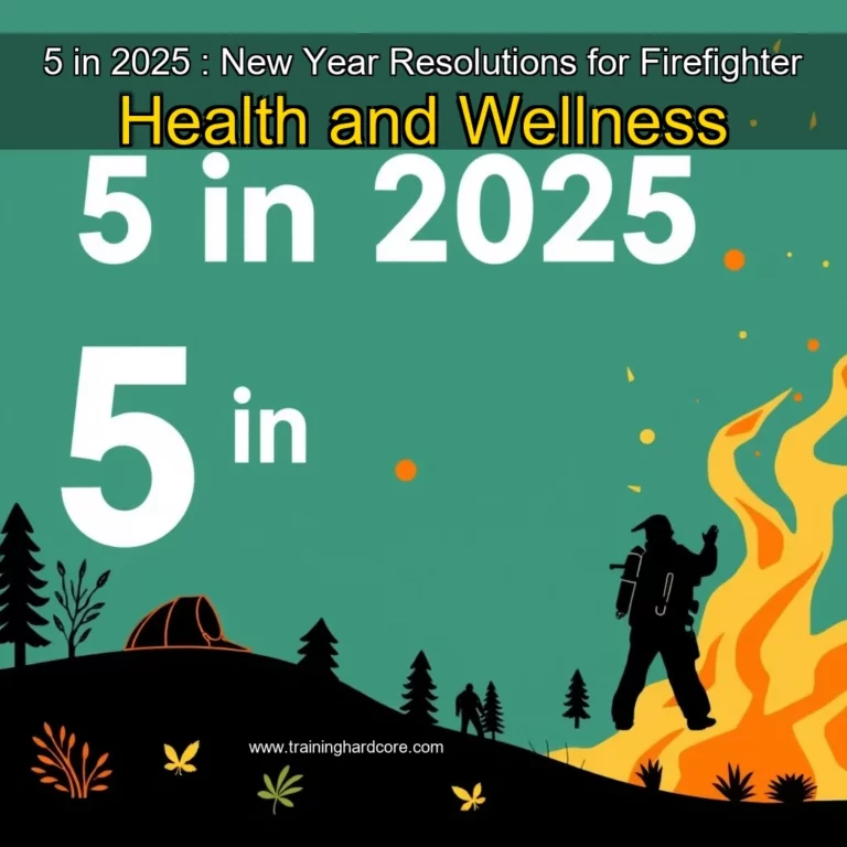 Artistic representation for 5 in 2025 : New Year Resolutions for Firefighter Health and Wellness