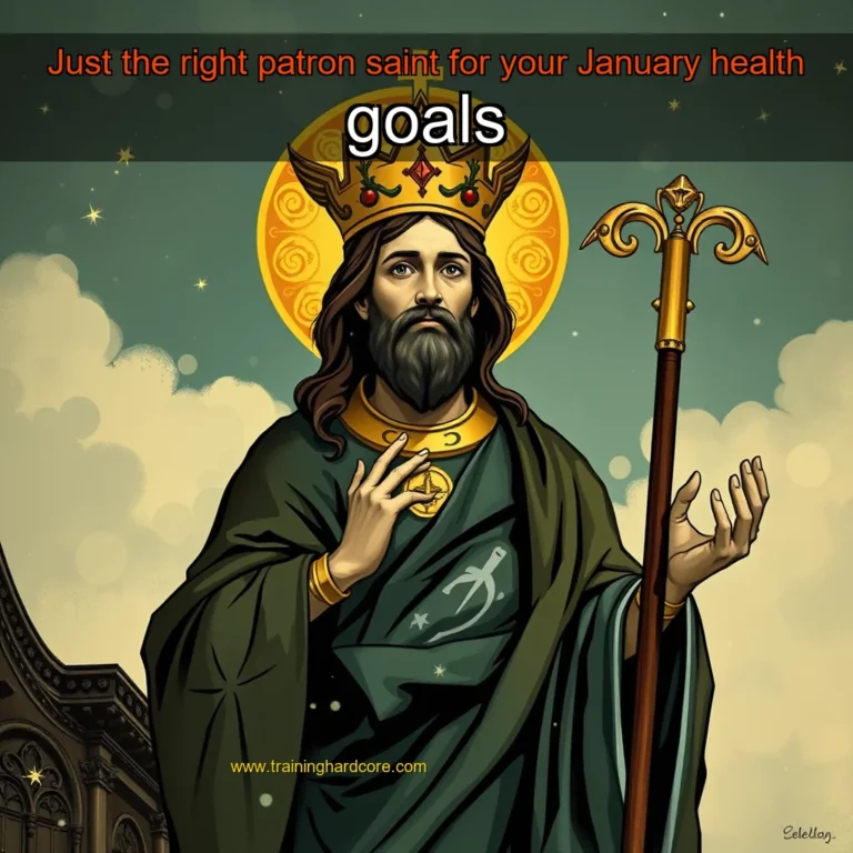 Artistic representation for Just the right patron saint for your January health goals
