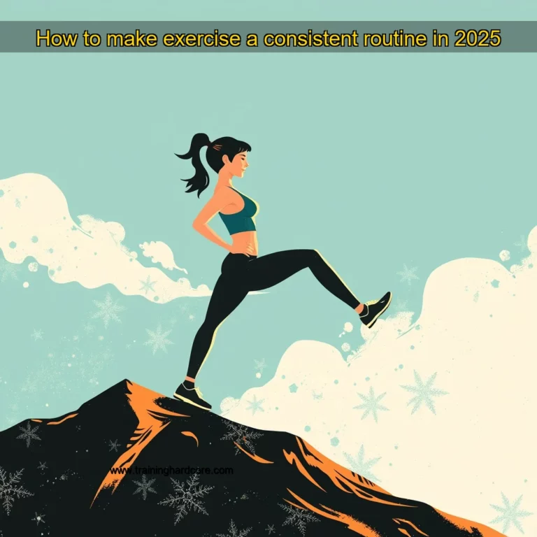 Artistic representation for How to make exercise a consistent routine in 2025
