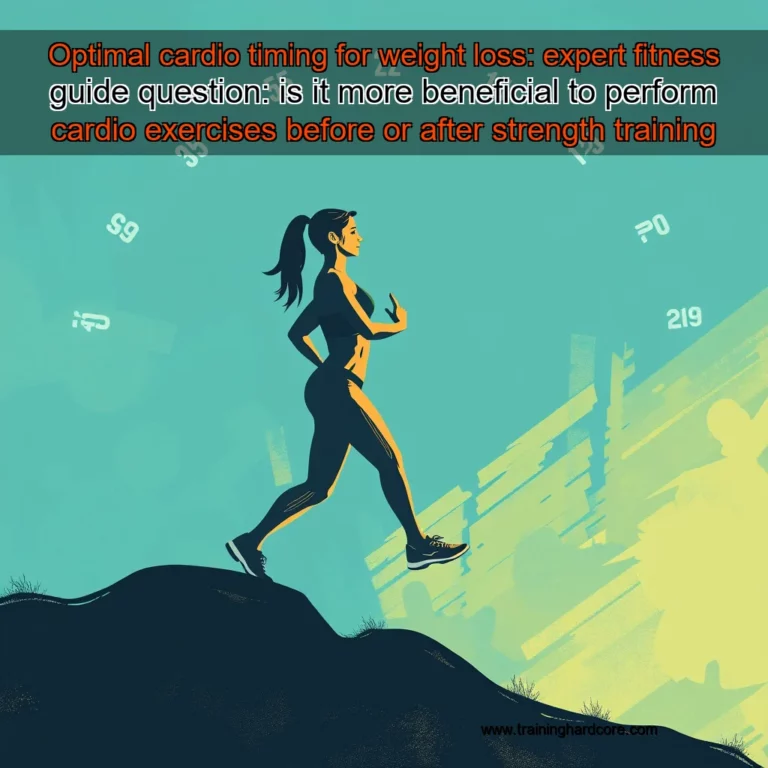 Artistic representation for Optimal cardio timing for weight loss: expert fitness guide question: is it more beneficial to perform cardio exercises before or after strength training sessions?