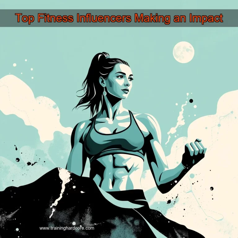 Artistic representation for Top Fitness Influencers Making an Impact