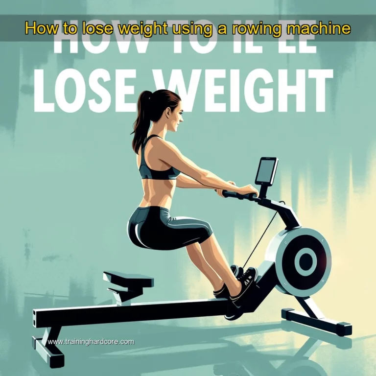 Artistic representation for How to lose weight using a rowing machine