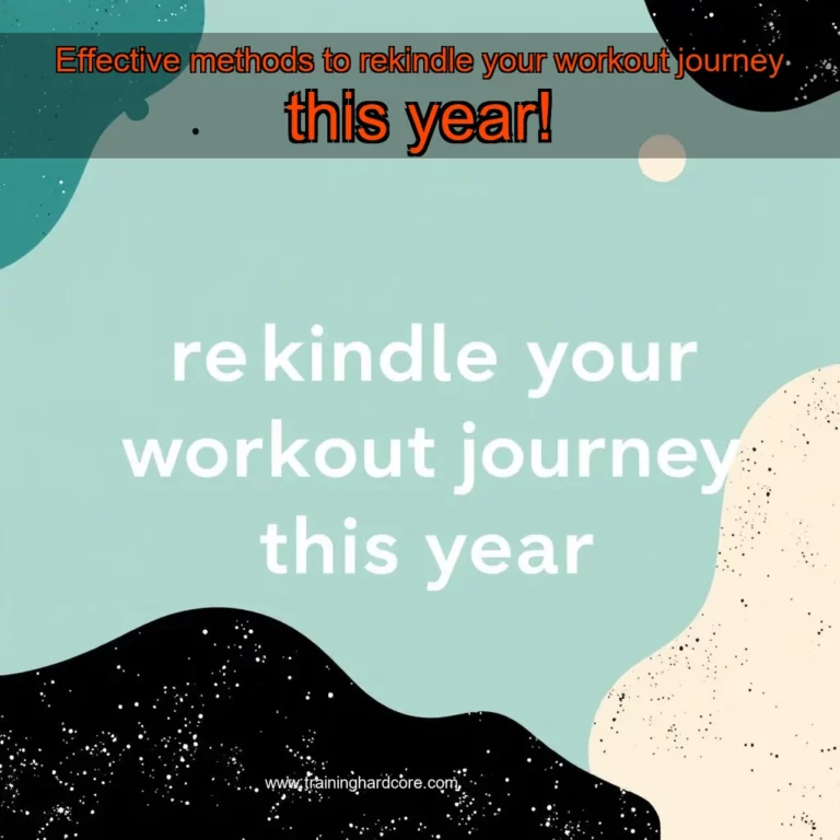 Artistic representation for Effective methods to rekindle your workout journey this year!