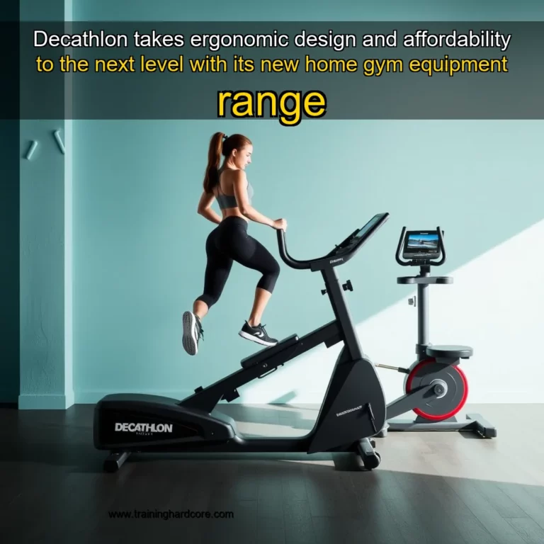 Artistic representation for Decathlon takes ergonomic design and affordability to the next level with its new home gym equipment range
