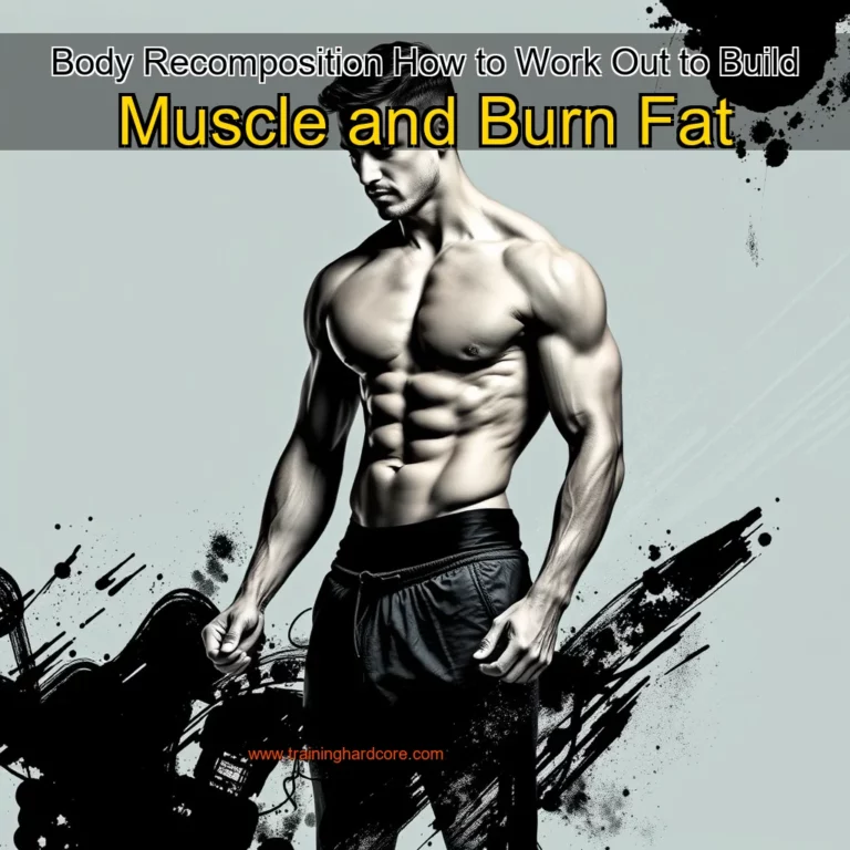 Artistic representation for Body Recomposition How to Work Out to Build Muscle and Burn Fat