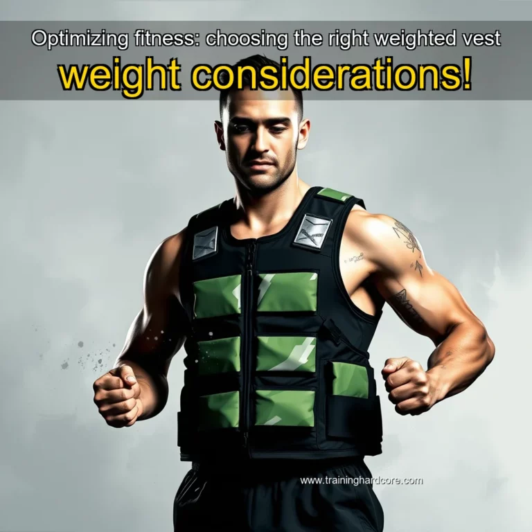 Artistic representation for Optimizing fitness: choosing the right weighted vest weight considerations!
