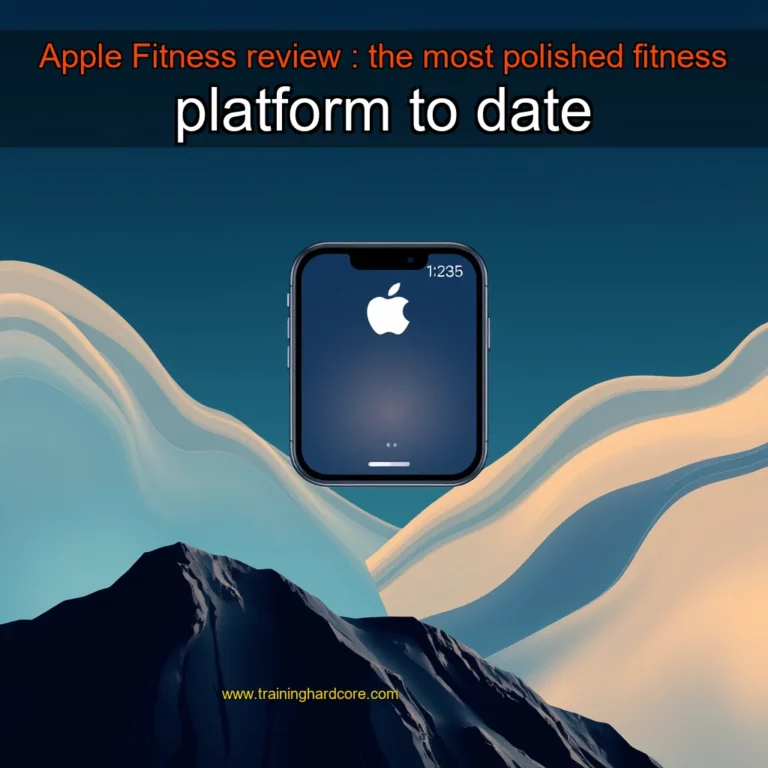 Artistic representation for Apple Fitness review : the most polished fitness platform to date