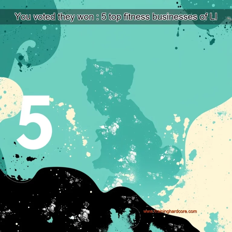 Artistic representation for You voted they won : 5 top fitness businesses of LI