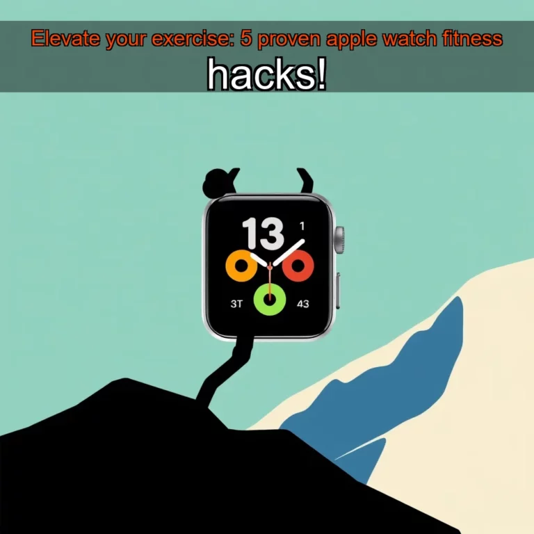 Artistic representation for Elevate your exercise: 5 proven apple watch fitness hacks!