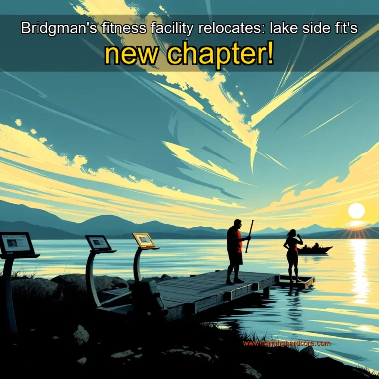 Artistic representation for Bridgman's fitness facility relocates: lake side fit's new chapter!