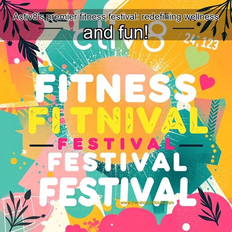Artistic representation for Activ8's premier fitness festival: redefining wellness and fun!