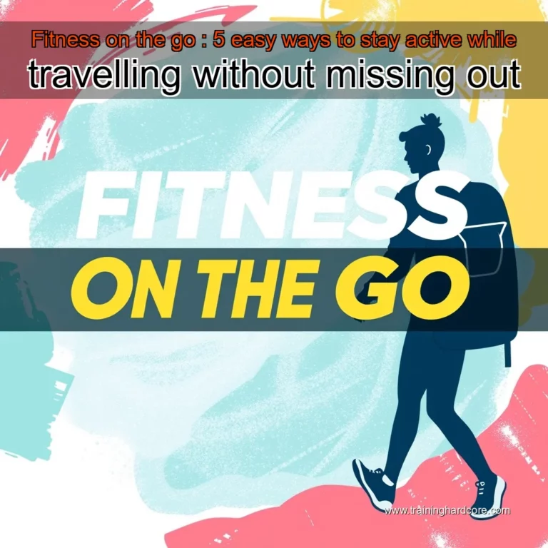 Artistic representation for Fitness on the go : 5 easy ways to stay active while travelling without missing out