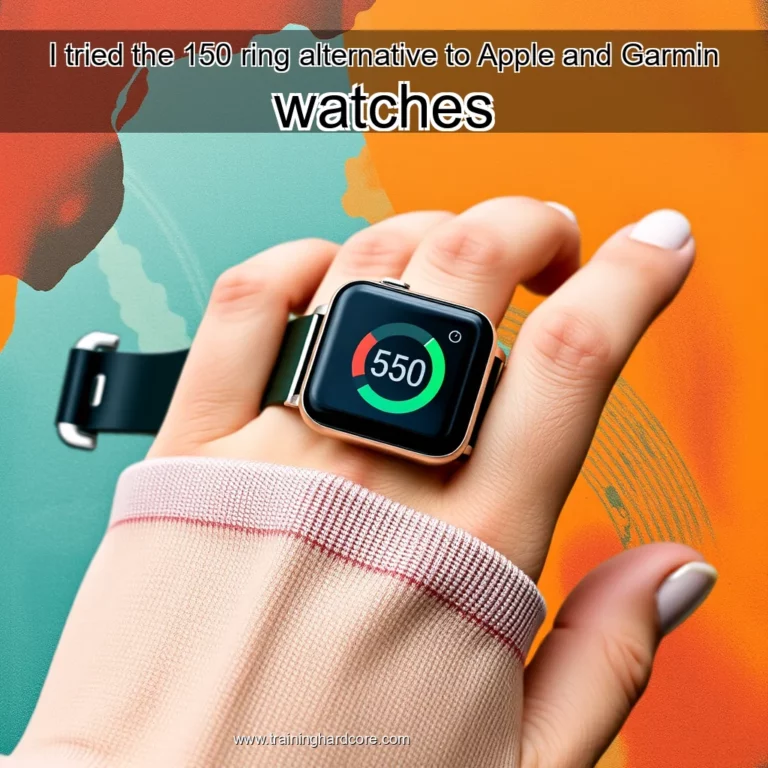 Artistic representation for I tried the 150 ring alternative to Apple and Garmin watches