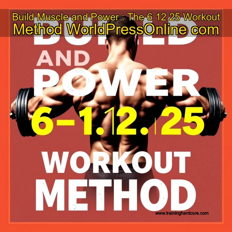 Artistic representation for Build Muscle and Power : The 6 12 25 Workout Method WorldPressOnline com