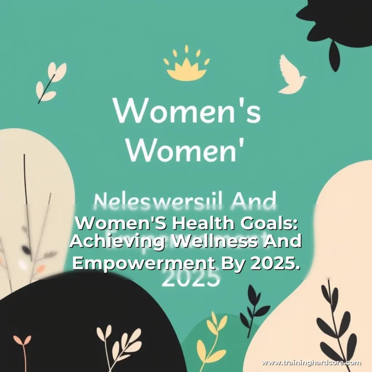 Artistic representation for Women'S Health Goals: Achieving Wellness And Empowerment By 2025.