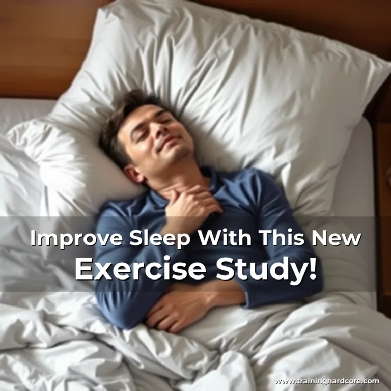Artistic representation for Improve Sleep With This New Exercise Study!