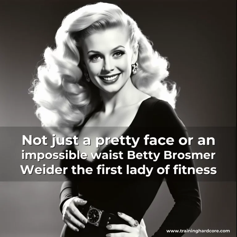 Artistic representation for Not just a pretty face or an impossible waist Betty Brosmer Weider the first lady of fitness
