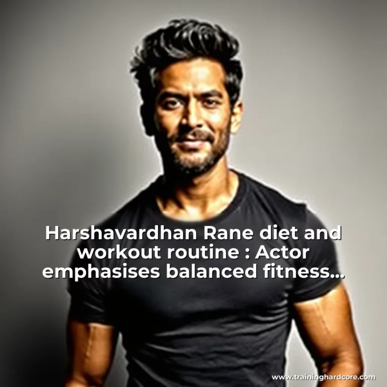 Artistic representation for Harshavardhan Rane diet and workout routine : Actor emphasises balanced fitness avoids sugar