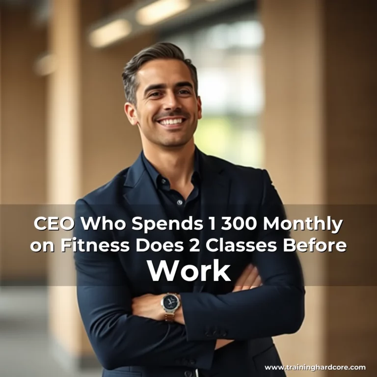 Artistic representation for CEO Who Spends 1 300 Monthly on Fitness Does 2 Classes Before Work