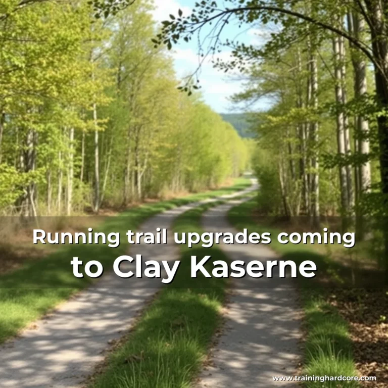 Artistic representation for Running trail upgrades coming to Clay Kaserne
